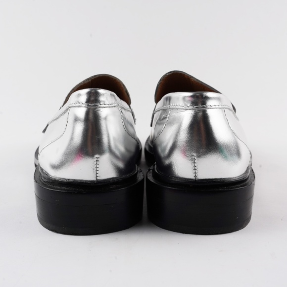 MADEWELL Size 7.5 The Vernon Loafer in Silver Mirror - Picture 6 of 7